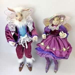 Katherine’s Collection Bunny Fairy Dolls Set Wayne Kleski Retired READ DESC.
